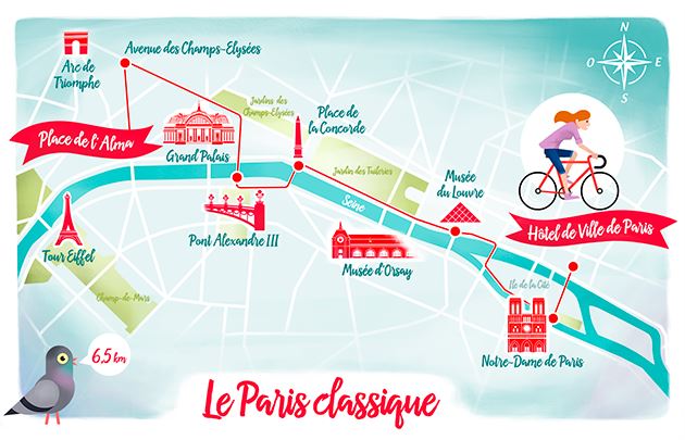 骑行探索巴黎的3条路线！